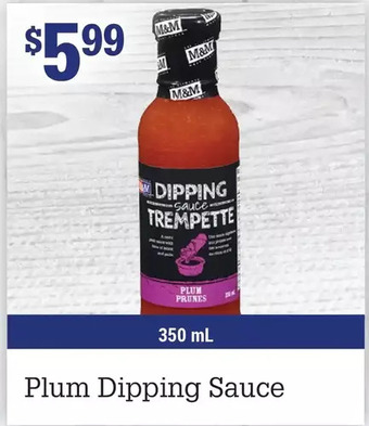 M & M Food Market Plum dipping sauce offer