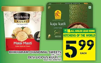 Food Basics Bhikharam chandmal sweets | desi-licious kulfi offer
