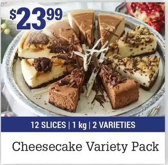 M & M Food Market Cheesecake variety pack offer
