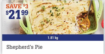 M & M Food Market Shepherd's pie offer