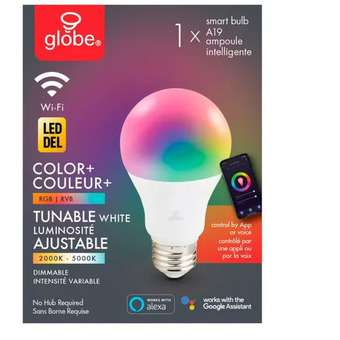 Canadian Tire A19 led dimmable colour/tunable white smart bulb offer