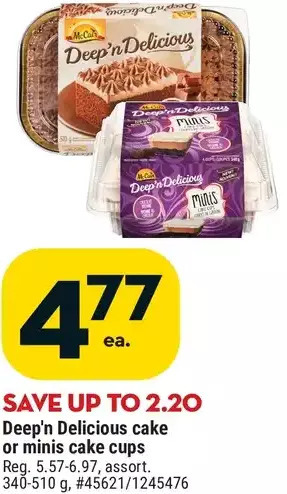 Giant Tiger Deep'n delicious cake offer