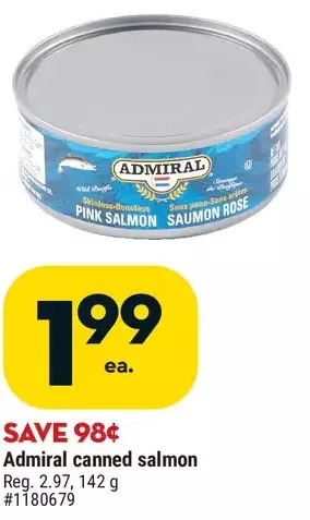 Giant Tiger Admiral canned salmon offer