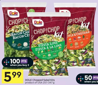 Foodland Dole chopped salad kits offer