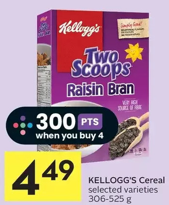 Foodland Kellogg's cereal offer