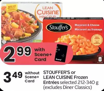 Foodland Stouffer's or lean cuisine frozen entrées offer