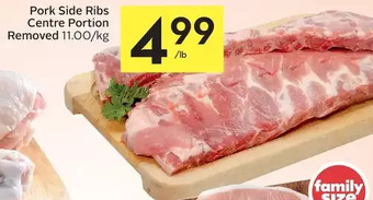 Foodland Pork side ribs centre portion removed offer
