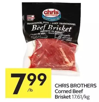 Foodland Chris brothers corned beef brisket offer