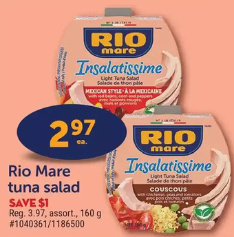 Giant Tiger Rio mare tuna salad offer