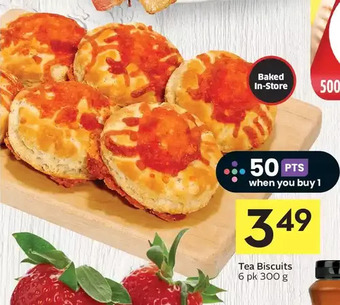 Foodland Tea biscuits offer