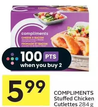 Foodland Compliments stuffed chicken cutlettes offer