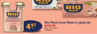 Giant Tiger Rio mare tuna fillets in glass jar offer