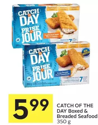 Foodland Catch of the day boxed & breaded seafood offer