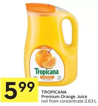 Foodland Tropicana premium orange juice offer
