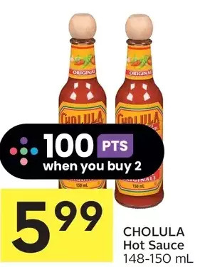 Foodland Cholula hot sauce offer