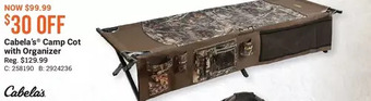 Cabela's Cabela's camp cot with organizer offer