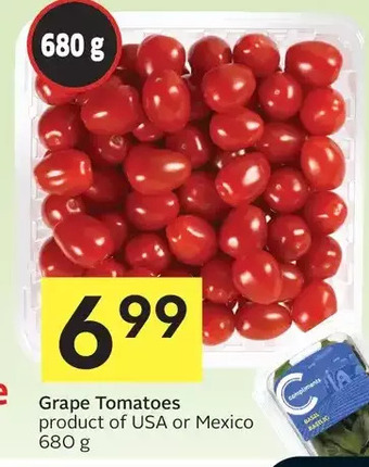 Foodland Grape tomatoes offer