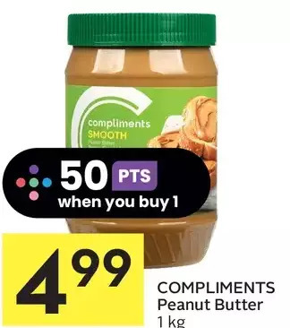 Foodland Compliments peanut butter offer