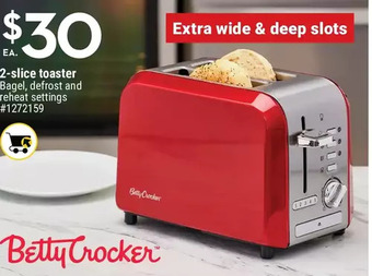 Giant Tiger Betty crocker 2-slice toaster offer
