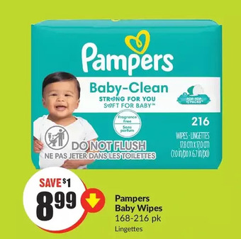 FreshCo Pampers baby wipes offer