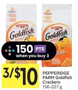 Foodland Pepperidge farm goldfish crackers offer