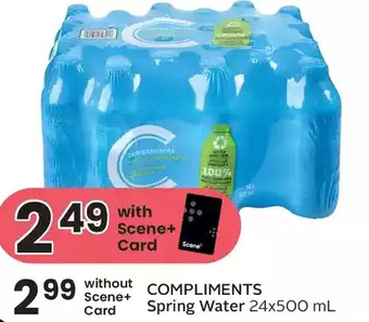 Foodland Compliments spring water offer