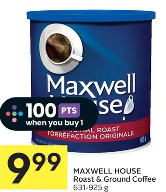 Foodland Maxwell house roast & ground coffee offer