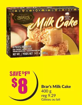 FreshCo Brar's milk cake offer
