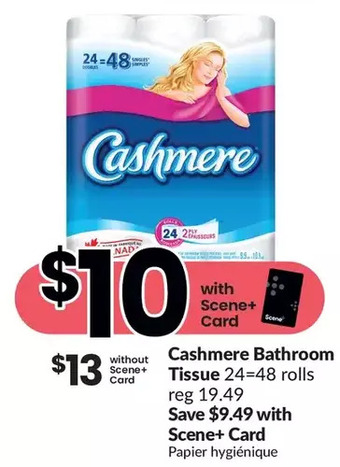 FreshCo Cashmere bathroom tissue offer