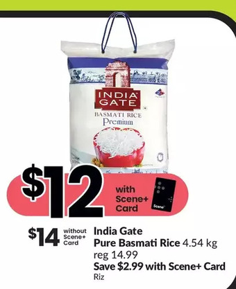 FreshCo India gate pure basmati rice offer