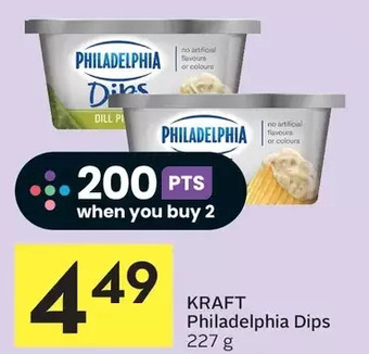 Foodland Kraft philadelphia dips offer