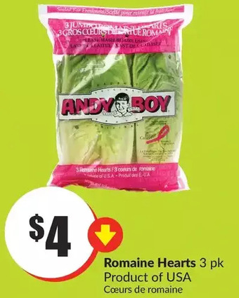 FreshCo Romaine hearts offer