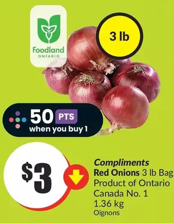 FreshCo Compliments red onions offer