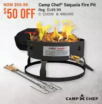 Bass Pro Camp chef sequioa fire pit offer
