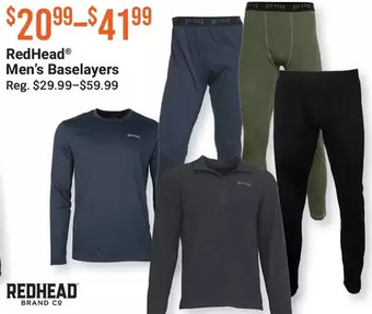 Bass Pro Redhead men's baselayers offer