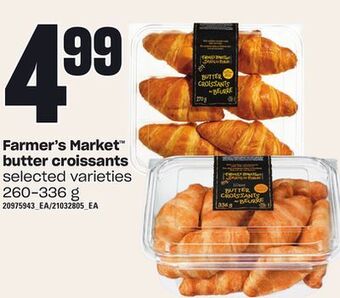 Zehrs Markets Farmer's market™ butter croissants, 260-336 g offer