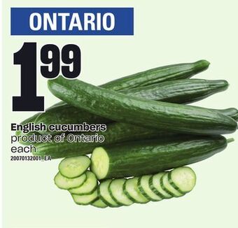 Zehrs Markets English cucumbers offer