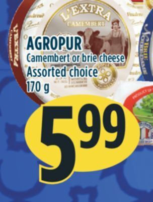 Marché Adonis Agropur grand cheddar cheese offer