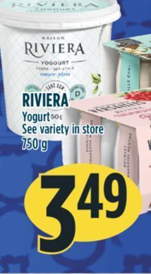 Marché Adonis Riviera yogurt offer