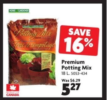 Home Hardware Premium potting mix offer