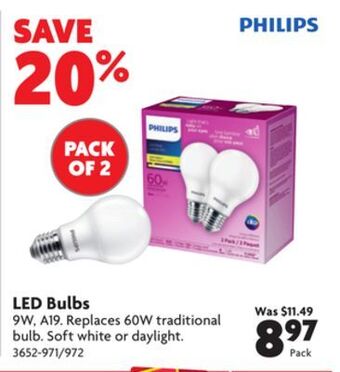 Home Hardware Led bulbs offer
