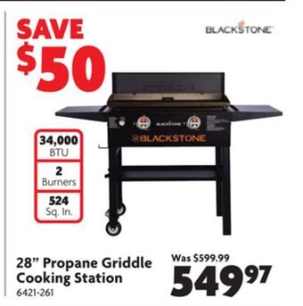 Home Hardware 28" propane griddle cooking station offer