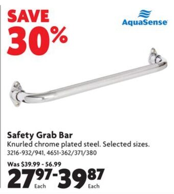 Home Hardware Safety grab bar offer