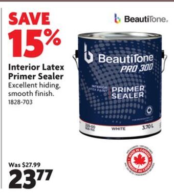Home Hardware Interior latex primer sealer offer