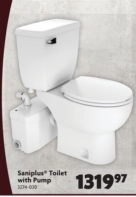 Home Hardware Saniplus® toilet with pump offer