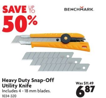 Home Hardware Heavy duty snap-off utility knife offer
