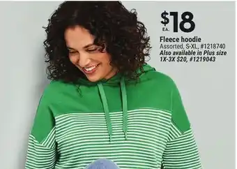 Giant Tiger Mystyle fleece hoodie offer