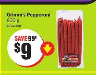 FreshCo Grimm's pepperoni 600 g offer