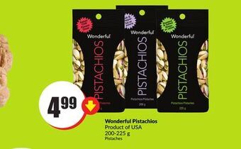 FreshCo Wonderful pistachios product of usa 200-225 g offer
