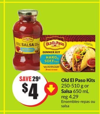 FreshCo Old el paso kits 250-510 g or salsa 650 ml offer